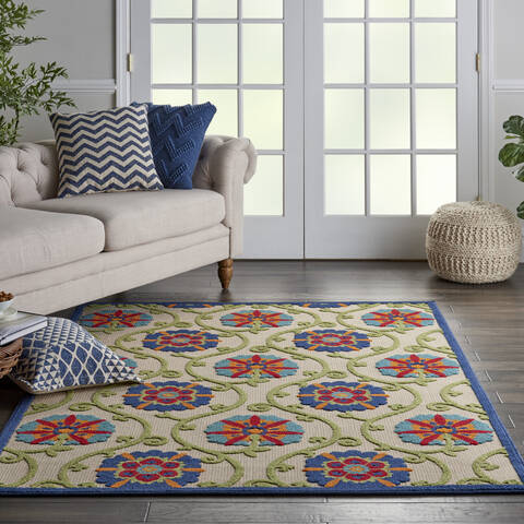 Nourison Aloha Blue 53 X 75 Area Rug 805-112667 Image 3