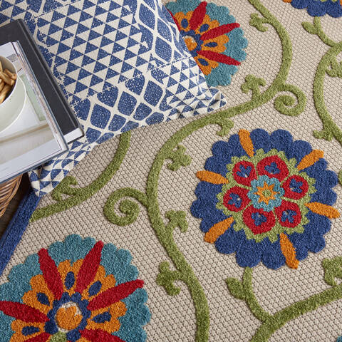 Nourison Aloha Blue 53 X 75 Area Rug 805-112667 Image 4