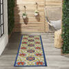 Nourison Aloha Blue Runner 20 X 60 Area Rug  805-112670 Thumb 4