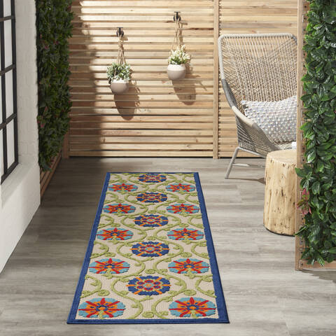 Nourison Aloha Blue Runner 23 X 80 Area Rug 805-112671 Image 4