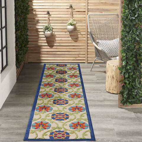 Nourison Aloha Blue Runner 23 X 100 Area Rug 805-112672 Image 4