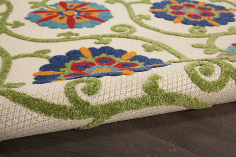 Nourison Aloha Blue Round 40 X 40 Area Rug 805-112673 Image 2