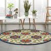 Nourison Aloha Blue Round 40 X 40 Area Rug 805-112673 Thumb 3