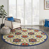 Nourison Aloha Blue Round 710 X 710 Area Rug  805-112675 Thumb 3