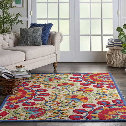 Nourison Aloha Red 53 X 75 Area Rug 805-112677 Image 3