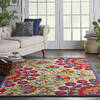 Nourison Aloha Red 53 X 75 Area Rug  805-112677 Thumb 3