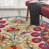 Nourison Aloha Red Round 53 X 53 Area Rug  805-112678 Thumb 4