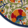 Nourison Aloha Red Round 53 X 53 Area Rug 805-112678 Thumb 5