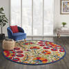 Nourison Aloha Red Round 710 X 710 Area Rug 805-112679 Thumb 3