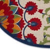 Nourison Aloha Red Round 710 X 710 Area Rug 805-112679 Thumb 5