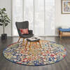 Nourison Aloha Multicolor Round 710 X 710 Area Rug 805-112690 Thumb 3