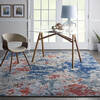 Nourison Artworks Blue 79 X 99 Area Rug  805-112693 Thumb 3