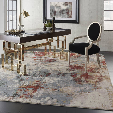 Nourison Artworks Grey 79 X 99 Area Rug 805-112694 Image 5