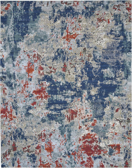 Nourison Artworks Blue 96 X 126 Area Rug 805-112698 Image 0
