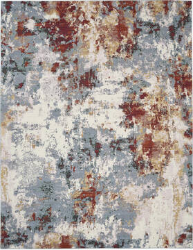 Nourison Artworks Grey Rectangle 10x12 ft Wool Carpet 112700