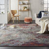 Nourison Artworks Red 79 X 99 Area Rug  805-112703 Thumb 3