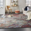 Nourison Artworks Red 79 X 99 Area Rug  805-112703 Thumb 5