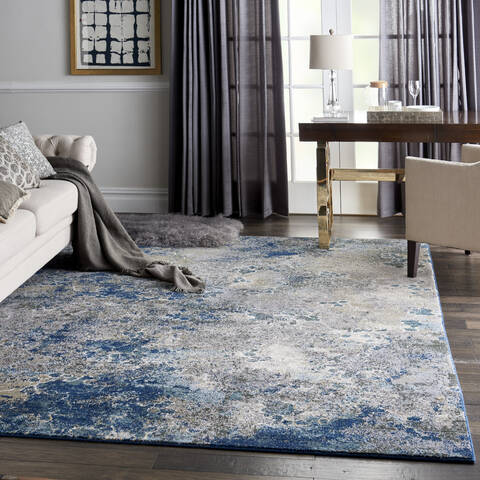 Nourison Artworks Blue 86 X 116 Area Rug 805-112704 Image 5