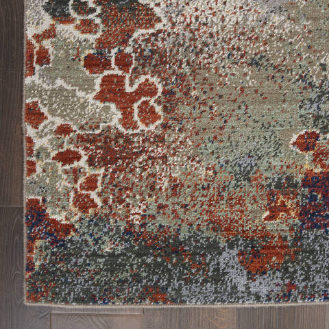 Nourison Artworks Red 86 X 116 Area Rug 805-112705 Image 1