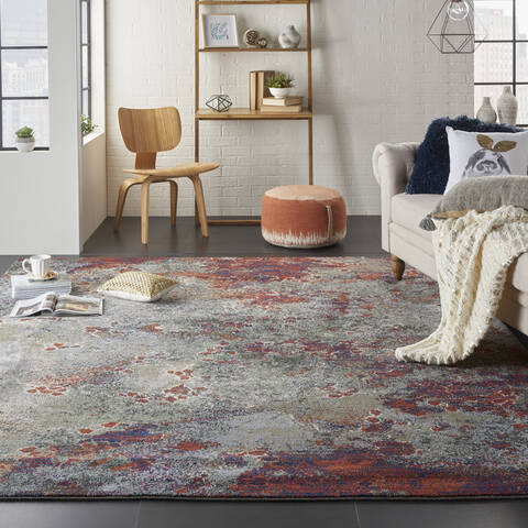 Nourison Artworks Red 86 X 116 Area Rug 805-112705 Image 3