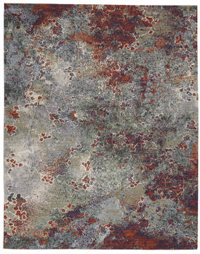 Nourison Artworks Red Rectangle 8x11 ft Wool Carpet 112705
