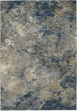 Nourison Artworks Blue Rectangle 6x9 ft Wool Carpet 112706