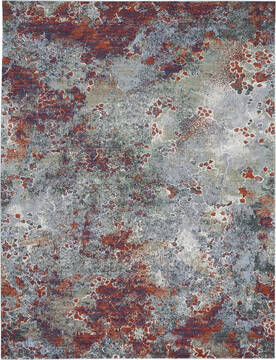 Nourison Artworks Red Rectangle 10x12 ft Wool Carpet 112709