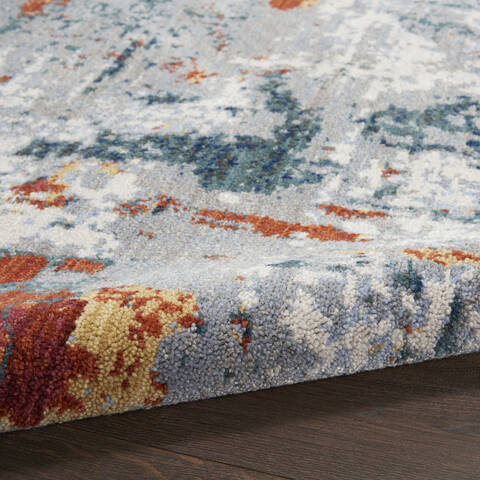 Nourison Artworks Grey 79 X 99 Area Rug 805-112711 Image 2