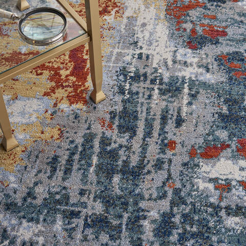 Nourison Artworks Grey 79 X 99 Area Rug 805-112711 Image 4