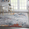 Nourison Artworks Grey 79 X 99 Area Rug  805-112711 Thumb 5