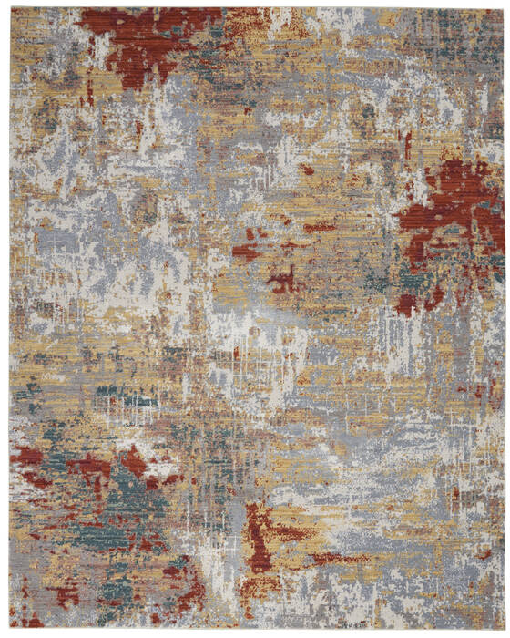 Nourison Artworks Grey 86 X 116 Area Rug 805-112714 Image 0
