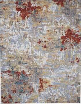 Nourison Artworks Grey Rectangle 10x12 ft Wool Carpet 112716