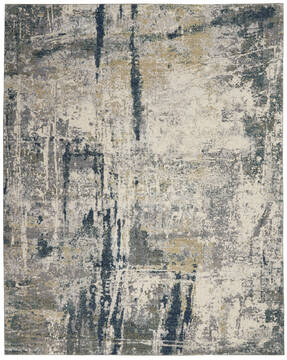 Nourison Artworks Beige Rectangle 8x11 ft Wool Carpet 112725