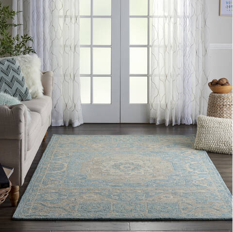 Nourison Azura Blue 53 X 75 Area Rug 805-112734 Image 3