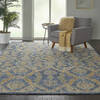 Nourison Azura Blue 80 X 110 Area Rug  805-112739 Thumb 3