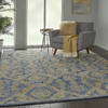 Nourison Azura Blue 80 X 110 Area Rug  805-112739 Thumb 5