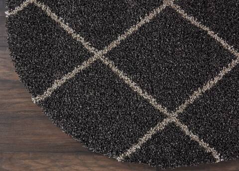 Nourison Brisbane Grey Round 40 X 40 Area Rug 805-112756 Image 1