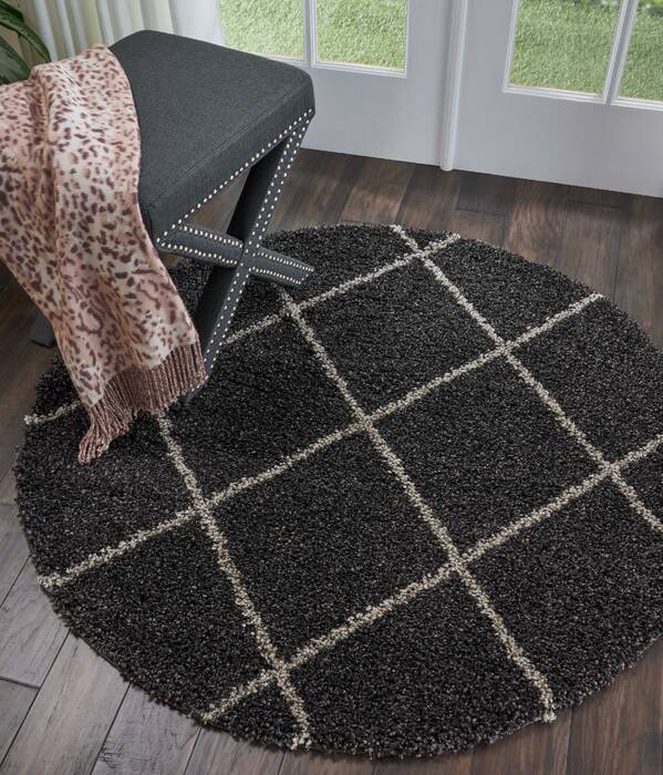 Nourison Brisbane Grey Round 40 X 40 Area Rug 805-112756 Image 3