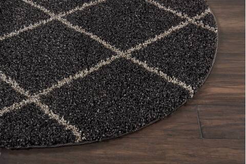 Nourison Brisbane Grey Round 40 X 40 Area Rug 805-112756 Image 4