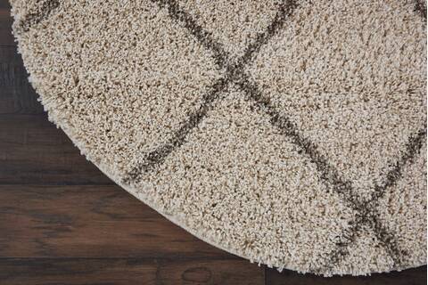 Nourison Brisbane Beige Round 50 X 50 Area Rug 805-112763 Image 1