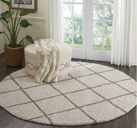 Nourison Brisbane Beige Round 82 X 82 Area Rug 805-112766 Image 3