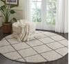 Nourison Brisbane Beige Round 82 X 82 Area Rug  805-112766 Thumb 3