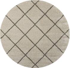 Nourison Brisbane Beige Round 7 to 8 ft Polypropylene Carpet 112766