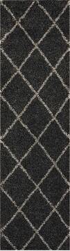Nourison Brisbane Grey Runner 6 to 9 ft Polypropylene Carpet 112768