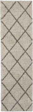 Nourison Brisbane White Runner 6 to 9 ft Polypropylene Carpet 112769