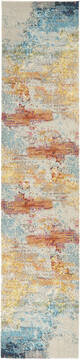 Nourison Celestial Multicolor Runner 10 to 12 ft Polypropylene Carpet 112776