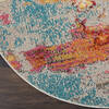 Nourison Celestial Multicolor Round 40 X 40 Area Rug 805-112779 Thumb 1