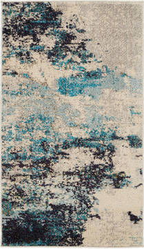 Nourison Celestial Beige Rectangle 2x4 ft Polypropylene Carpet 112781