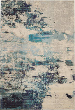 Nourison Celestial Beige Rectangle 7x10 ft Polypropylene Carpet 112783