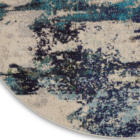 Nourison Celestial Beige Round 710 X 710 Area Rug 805-112784 Image 5